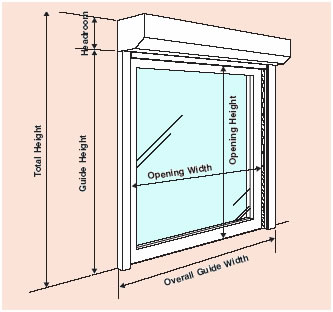 Measuring for a Roller Shutter
